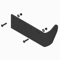 BOSS STB03395 Straight Blade Drive Side Weld Curb Guard Kit 