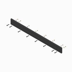BOSS STB09230 6 x 6 x 1 Straight Blade Urethane Edge Kit 