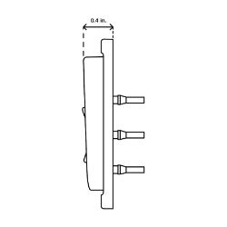 Boss STB10159 ST2 Low Profile Straight Blade Control Pad 