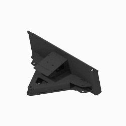 BOSS STB23010-03 Mini Skid Black Straight Blade Pushframe Assembly 