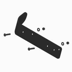 BOSS STB26526 ATV /UTV Straight Blade Passenger Side Formed Curb Guard Kit 