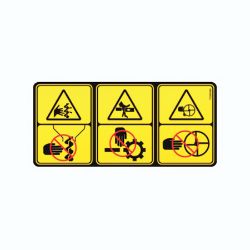 BOSS TGS05895 TG Spreader Spinner Danger Decal 