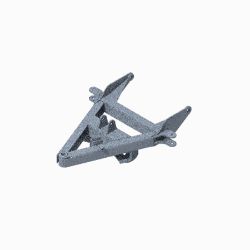 BOSS TRP08202-03 Standard Duty Tripedge Black Weld Pushframe Assembly 