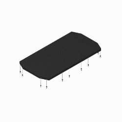 BOSS VBS14399 VBS 8 Tarp w/ Bungees 