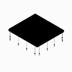 BOSS VBS19373 VBX3000 Tarp w/ Bungees 