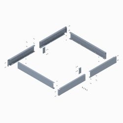 BOSS VBS22170 Forge 1/2 Yard Short Bed Hopper Extension Kit 