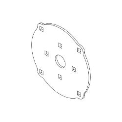 Boss VBS27276 Auger Bearing Mount Plate 